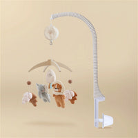 Crib Mobile with Melody Box Wooden Baby Mobile with Melody Box Toy Soft Gentle for Babies, Nursery