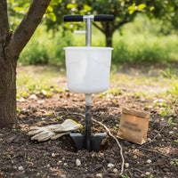 Orchard Long Handle Subsurface Feeder Dispenser Stainless Steel Subsurface Feeding Tool for Farmers, Gardeners