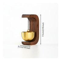 Easy to Install Wooden Adhesive Entry Chime Wireless Adhesive Wooden Chime Decorative for Entryway