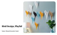 Creative Design Bird Shaped Wall Hook Elegant Shape Modern Creature Wall Hook Multi-Purpose for Nature Lovers, Entryway, Behind Door