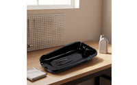 Slim Design Oil Drain Pan with Spout Shallow Oil Drain Pan Portable Anti Splash for Motorcycle Maintenance