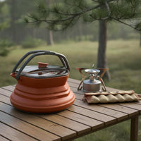 Foldable Silicone Compact Kettle-Saving Silicone Travel Kettle Lightweight Outdoor Gear for Hikers
