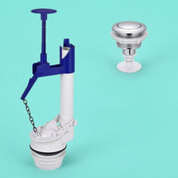Chain Connected Toilet Cistern Flush Valve Plastic Bathroom Fitting Easy Installation Plumbing Part Sturdy ABS