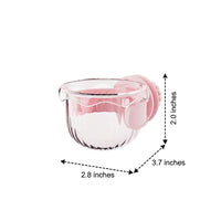 Bird Feeder and Parrot Feeder Glass Freestanding Bowl, Bird Waterer and Parrot Water Material Internal Hanging Design for Cage