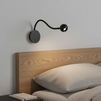 Eye Care Bedside Wall Lamp Modern Minimalist Gooseneck Wall Sconce Space Saving Flexible Bedside Lamp Easy to Install for Bedroom, Study