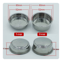 51mm Pressurized Filter Basket Double Wall Filter Basket for Home Baristas