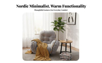 Space-Saving Fold-out Floor Couch Luxurious Cushioning Adjustable Sleeper Loveseat High-Density Foam Filling Sofa Bed No Assembly Required for Apartment Dwellers, Young Adults, Bay Window, Bedroom, Living Room, Playroom