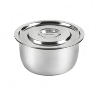 Stainless Steel Cooking Pot Easy to Clean Lidded Pot   Kitchenware
