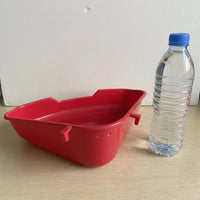 Large Bunny Litter Tray and Bunny Litter Box, Triangular Corner Litter Pan with Cage Hooks, for Guinea Pigs and Chinchillas