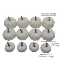 12 Pieces artificial pumpkins Autumnal Pumpkins Indoor and Outdoor Fake Pumpkin for Party Planners, Halloween, Table Centerpiece