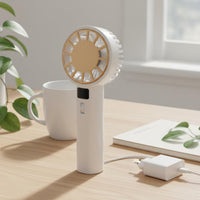 Handheld Cooling Fan Portable Ice Cooling Fan Adjustable Speed for Travel, Outdoor, Camping