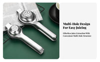 Manual Lemon Liquid R Rust Resistant Lemon Liquid R Handheld Tangy Peel Y Fruits Press Sturdy and Long-Lasting Stainless Steel