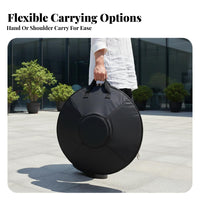 Handpan Bag Long-Lasting Material Steel Drum Bag Handpan Case Shoulder Strap Steel Drum Case Reinforced Carry