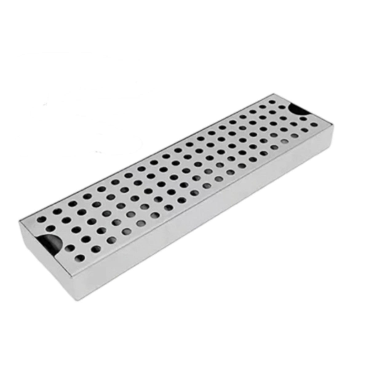 Drip Tray with Perforated Top Rust-Resistant Coffee Drip Tray Low-Profile Stainless Steel Drain Box for Cafes