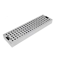 Drip Tray with Perforated Top Rust-Resistant Coffee Drip Tray Low-Profile Stainless Steel Drain Box for Cafes