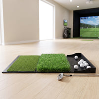 Tri-Turf Golf Mat indoor/outdoor Golf Hitting Mat Sturdy for Beginners