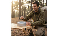 Pure Titanium Kettle Folding Handle Titanium Water Kettle Portable Boiling Pot for Campers, Hikers, Camping, Backpacking
