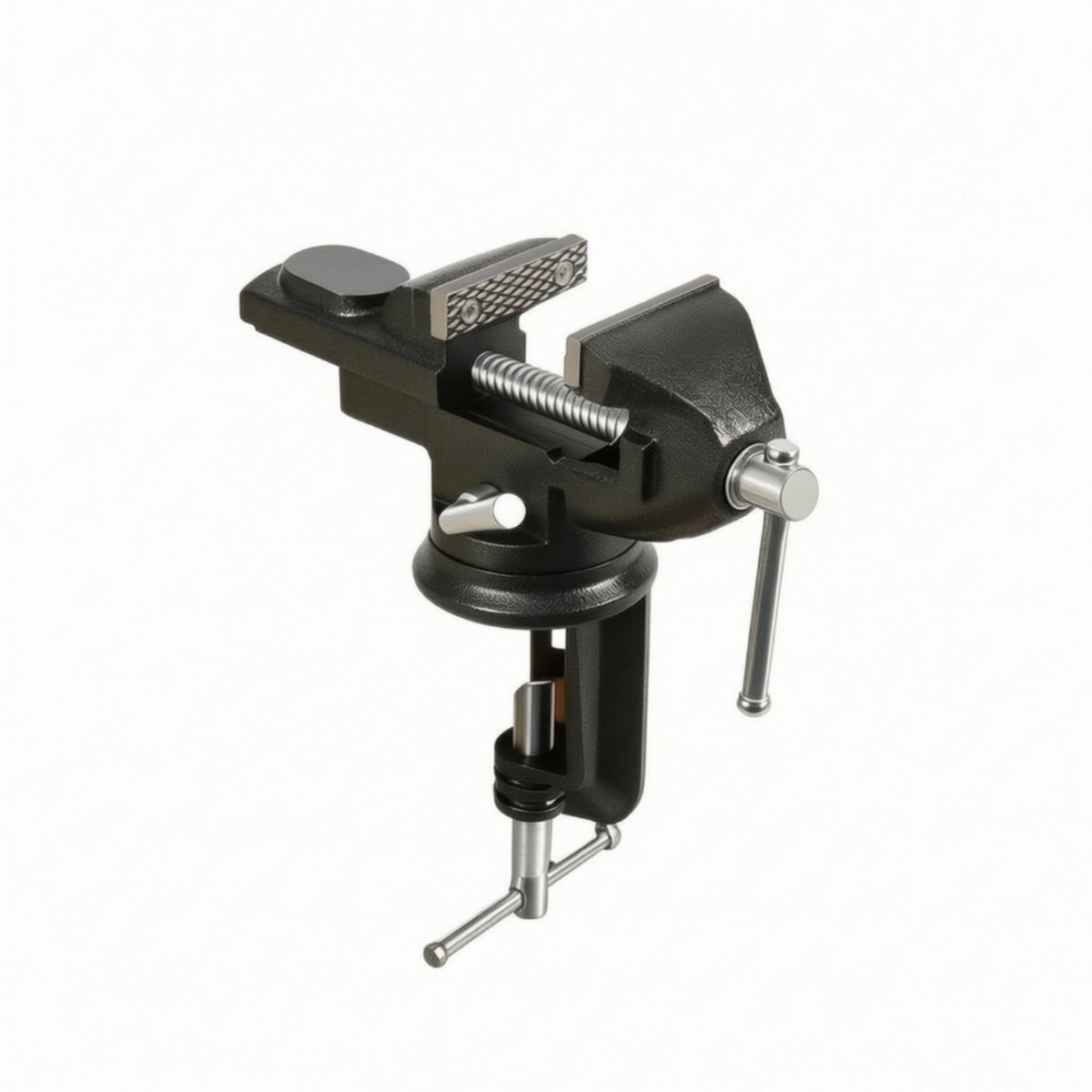 Stable Style Bench Vise Compact Bench Vise with Rotating Base Sturdy 360-Degree for Metal Repair
