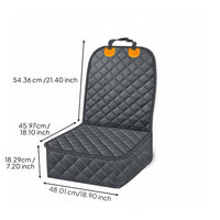 Waterproof Pet Seat Protector Scratch-Resistant Dog Cover Adjustable Straps