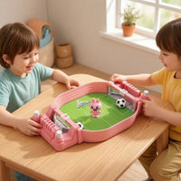 Two-Player Tabletop Soccer Game Compact Finger Soccer Set Portable Mini Table Football Game Competitive for Children, Families, Desk