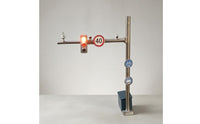 1:64 Traffic Light Model Printed Sign Details Resin Traffic Light Model Small Decoration Long-Lasting for Display Shelf