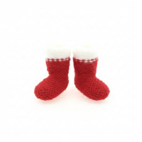 Mini Stocking Ornaments Fuzzy Christmas Sock Textured for Crafters