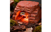Rock Cave Heater Textured Heated Reptile Cave Looking Stone Hide Heater