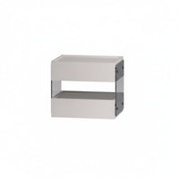 Minimalist Design Sculptural End Table Modern design Nightstand Light Luxury Bedside Cabinet Nordic Aesthetic for Homeowners, partners, Students, Guest Room, Apartment, Hotel, Office