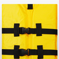 Quick-Release Buckles Personal Flotation Device 500D Material Sleeveless Life Vest Textured Polyester Boating Life Vest Raised Shoulders for Adults, Fishing, Dragon Boat Use, Swimming