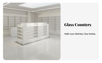 Pharmacy Display Cabinet Stable Structure Glass Medicine Shelf Large Capacity Medical Facility Storage Cabinet for Pharmacists, Shopkeepers