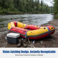 Drifting Boat Inflatable Kayak, Reinforced Hard Bottom, Multi-Chamber, Water Activities, Fishing