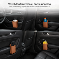 Car Seat Back Organizer with Cup Holder and Storage Pocket