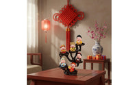 Chinese Wealth God Figurine Handmade Prosperity Deity Statue Chinese Wealth God Statue Elegant Features Cute Good Luck Doll