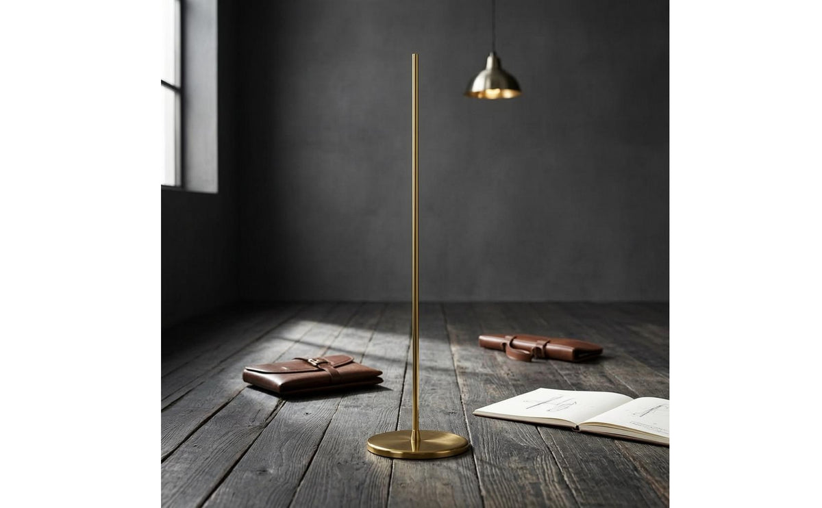 Polished Finish Metal Mannequin Stand Base Straight 1.5 M Rod Stand