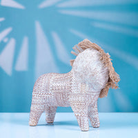 Handwoven Resin Lion Figurine - Cute Animal Craft for Office Desk Decoration