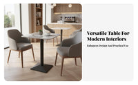 Scratch Resistant Sintered St Single Top Table Long-Lasting Sintered St Single Dining Table Easy to Clean Commercial Furniture Versatile Use for Cafe Owners, Interior Designers, Homeowners, Milk Tea Shop, Cafeteria, Office, Kitchen