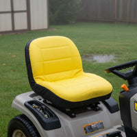 Lawn Mower Seat Cover Elastic Hem Tractor Seat Cover Vehicle Accessory Sturdy Duty Storage Pockets for Landscapers, Farm