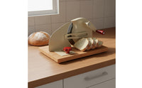 Even Slices Hand Crank Bread Cutter Easy to Use Manual Bread Cutter Stainless Steel Blade for Bakery, Cafe