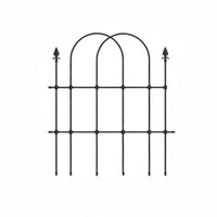 Metal Garden Trellis Rust-Resistant Climbing Flower Support Frame Climbing Plant Stand Easy to Install Arched Top Plant Trellis