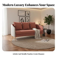reconfigurable L-Shaped Couch Luxury Feel curved Sofa Modern design Lounge Seating for Interior Designers, Apartment Dwellers, spa, Office, Bedroom