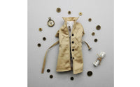 1/12 Scale Trench Coat Poseable with Internal Wire Miniature Duster British Style Poseable Doll Jacket for Collectors