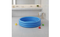 Triple-Loop Inflatable Pool Multi-Functional Triple-Loop Kiddie Pool Easy to Inflate Inflatable Ball Play Area for Young Children, Infants, Outdoor
