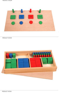 Montessori Math Teaching Aid Decimal System Stamp Game for Addition, Subtraction, Multiplication, Division