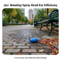 Heavy Duty 360 Degree Rotary Nozzle Rotating Turbo Nozzle Long-Lasting Ceramic Core for Professionals, Industrial Cleaning