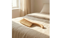 Bed Brush Gentle Bristles Dusting Brush Handheld Cleaning Broom for Bedding, Upholstery, Car Interior
