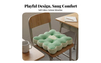 Thickened Luxuriously Soft Pillow Supportive Cute Chair Pad Skin-Friendly for Students, Office Workers, Classroom, Floor, Dorm Room