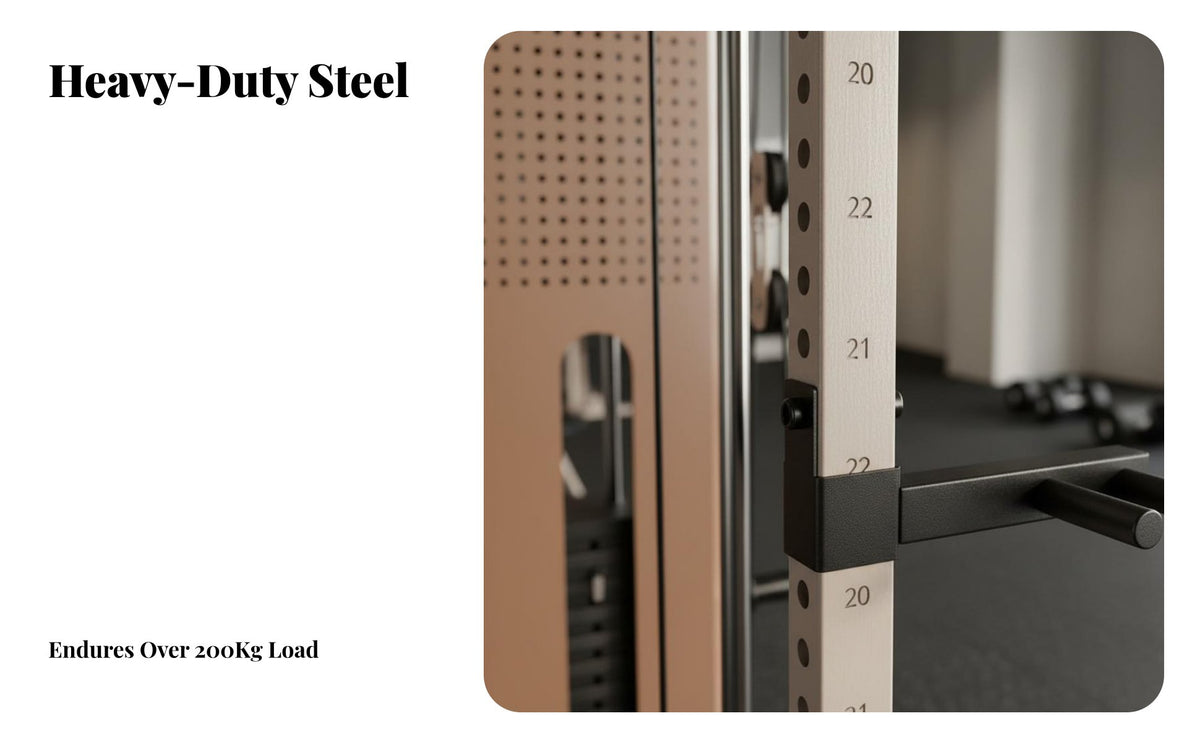 Complete Guide Machine Heavy Duty Multifunctional Strength Rack Adjustable Home Fitness System Rack for Bodybuilders, Athletes