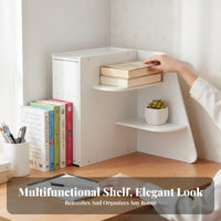 Corner storage rack Space Saving Storage Rack Tiered Design for Study Room, Bedroom