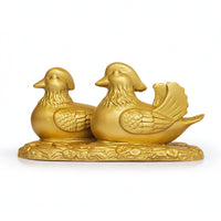 Duck Figurine Gold-Tone Duck Ornament Decorative Animal Figurine for Collectors, Desk, Office, Cabinet