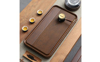 High-End Rectangular Tea Table Tray Minimalist Design Gongfu Drainage Tea Board for Home, Office